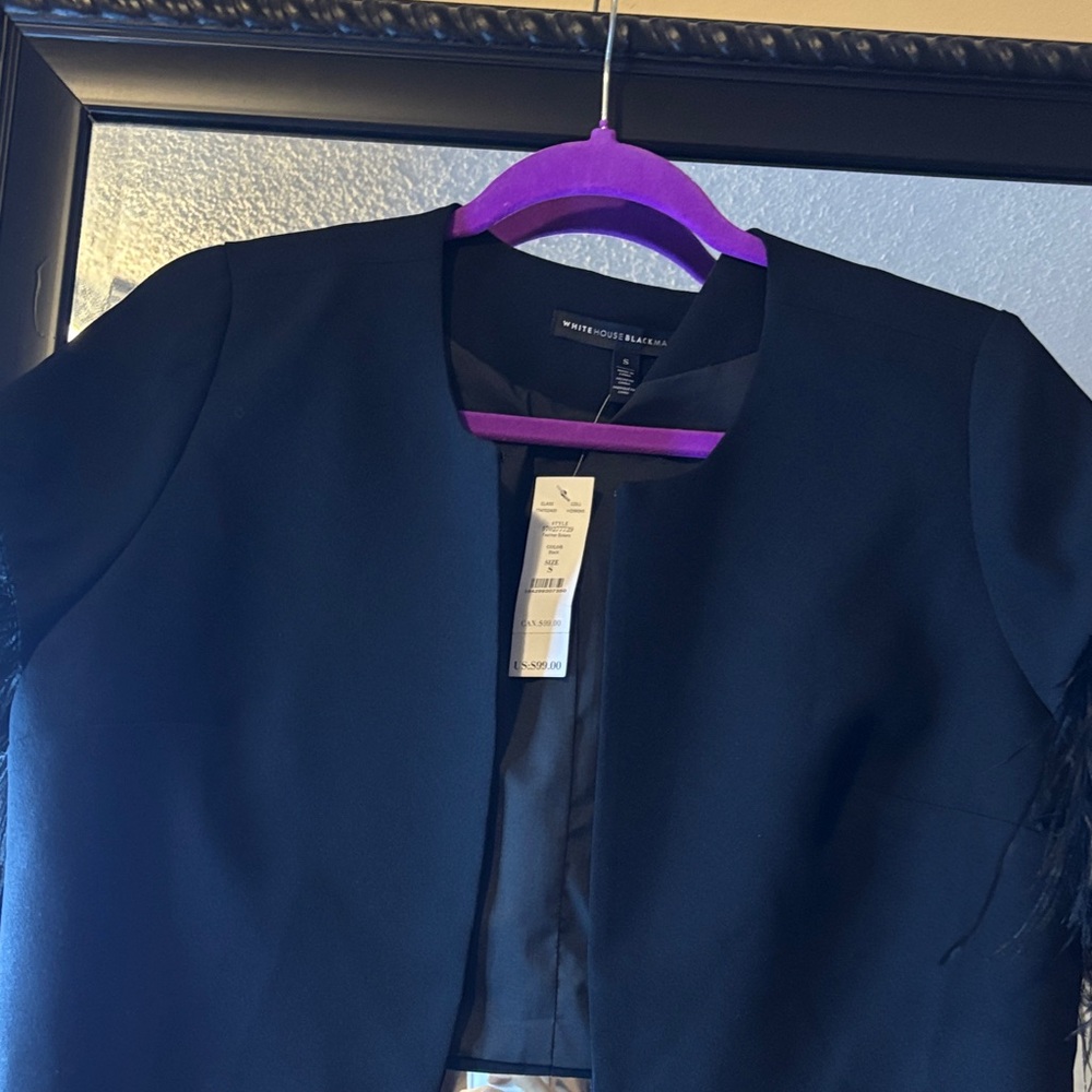 White House Black Market Black Bolero - Picture 4 of 6